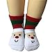 Kakalu 6 Pair Baby Christmas Socks Thickened Cotton Little Kids Holiday Toddler Girls Boys Ankle Socks For 6-28 Months
