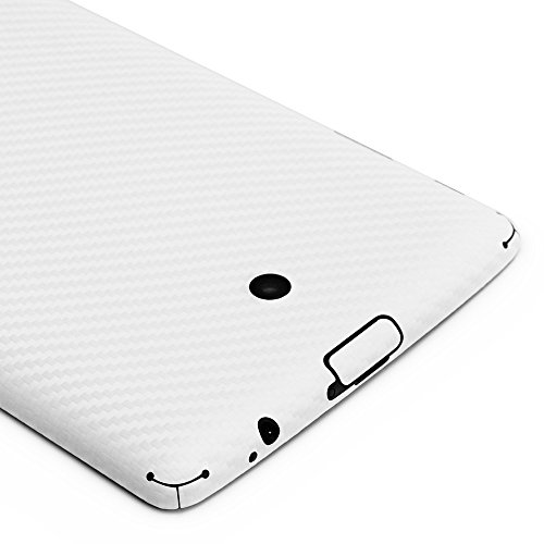 ArmorSuit MilitaryShield - LG G PAD 8.0 Screen Protector + White Carbon Fiber Full Body Skin Protectorw/ Lifetime Replacements