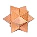 KINGOU Wooden Primary Color Octagon Lock Logic Puzzle Burr Puzzles Brain Teaser Intellectual Assembly Toy