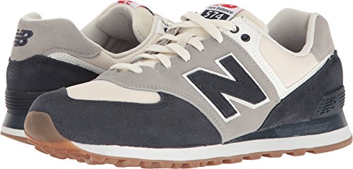 New Balance Men s 574 Resort Sport Lifestyle Fashion Sneaker, Electric Blue/Silver Mink, 9 D US