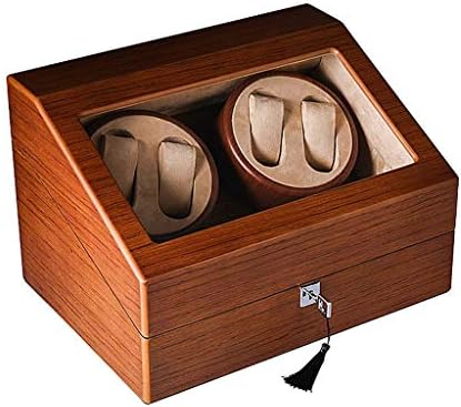 Zcxbhd ワインディングマシーン ウォッチワインダー 自動巻き 10 静音設計 お金を節約 Ac适配器 腕時計収納ボックス