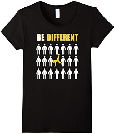 Women's Capoeira Tshirt - Be Different Motivational Gift Shirt Large Black