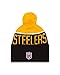 New Era Pittsburgh Steelers 2015 Sport Knit Cuffed Pom Knit Cap/Beanie