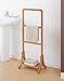 Organize It All Freestanding Bamboo Towel Rack