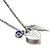 AMIST Birthstone God Has You in His Arms Urn Necklaces for Ashes Pet Cremation Jewelry for Ashes Cremation Urn Necklaces for Ashes for Women Keepsake Necklace for Ashes Sapphire