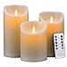 Hausware Flameless Candles Battery Operated Pillar Real Wax Flickering Moving Wick Electric LED Candle Sets 4