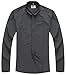 Ivyrobes Mens Tab-Collar Long Sleeves Clergy Shirt Medium Grey (Necksize 15.5