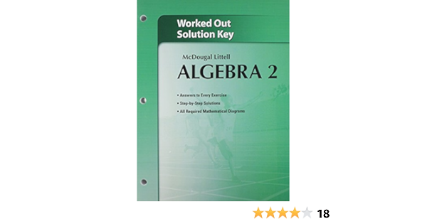 Holt Mcdougal Larson Algebra 2 Worked Out Solutions Key Ca Books Holt Mcdougal Larson Algebra 2 Worked Out Solutions Key Ca Books