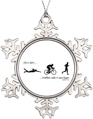 Xmas Trees Decorated Life is short...triathlons make it seem longer. Snowflake Ornaments For Sale Triathlon Gear
