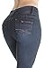 FCH138BT – Colombian Design, Butt Lift, Levanta Cola, High Waist, Boot Leg Jeans in Navy Size 7