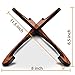 KSEV Portable Wood Ukulele Stand, Anti-Slip Base Hard Wooden Holder for Small Musical String Instrument Ukulele, Violin, Mandolin, Banjo & Guitar