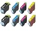 8-Pack Ink w/ Chip for PGI-5BK CLI-8 Canon Pixma iP3300 iP3500 MP510 MX700