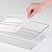 iDesign Linus Plastic Utensil Drawer Divided Organizers, 2-Piece Kitchen Storage Containers with Sliding Tray for Spatulas, Whisks, Spoons, Knives, Silverware, Flatware, 8