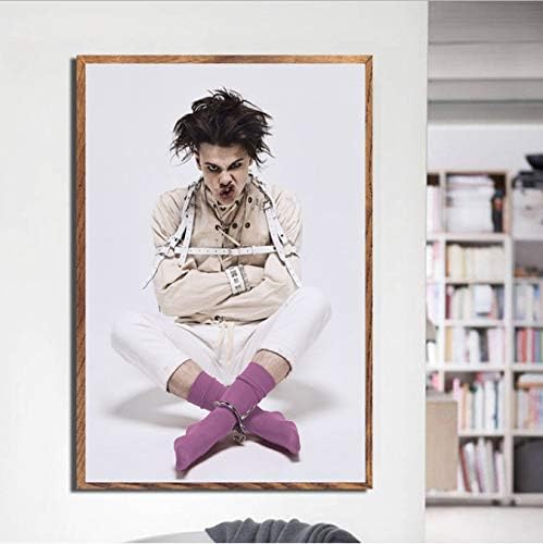 yhnjikl Yungblud Rock Music Band Singer Star Custom Poster And Prints Wall Canvas Painting Art Wall Pictures For Living Room Home Decor 40x60cm Without farme