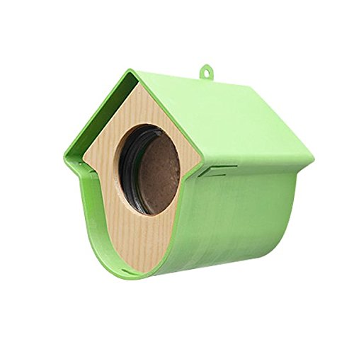 EVIE Garden Wild Bird House Feeding Station, Green