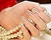 YUNAI 24pcs/set Art False Nails French Manicure Glitter Long Nail Design Nails Art Tips Transperent Nail Patch