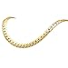Cuccu 18K Gold Plated Necklace Hip Hop Men Jewelry 6 MM Wide Snake Chain Hip Hop Necklace