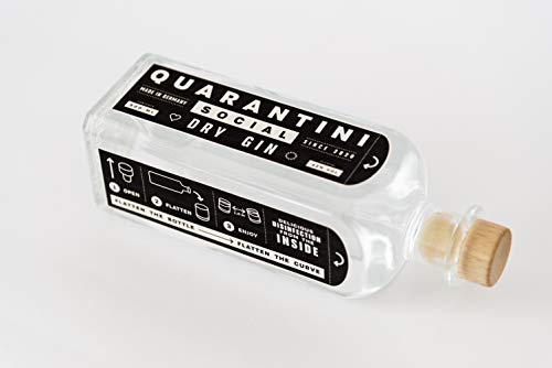 Quarantini Social Dry Gin mit fruchtigen Geschmacksnoten (500ml) – Premium Gin mit aromatischen Gin Botanicals aus Papaya, Bergamotte und Pomeranze – Perfekt geeignet als Gin Geschenkset – Bild 4