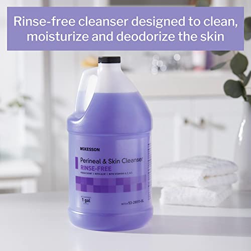 McKesson Perineal Skin Cleanser, RinseFree, Fresh Scent, 1 Gal, 1