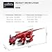 YARMOSHI Walking Dragon Robot Toy. Battery Operated, Moving Limbs, Music Playing with Colorful Glowing Lights Age 3+. (Red Dragon)