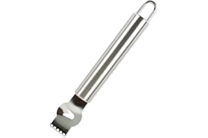 Stainless Steel Lemon Zester Grater with Channel Knife and Hanging Loop Lemon Orange Citrus Zester Grater Grips Kitchen Tool 