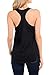 Racerback Neon Sports Workout Tank Tops for Women and Juniors Black XL