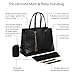 Baby Sense Melaine Mom & Baby Diaper Bag/Handbag | Fashion + Function Purse & Tote Bag | Large Capacity & Lightweight, Change Mat, Stroller Strap, Waterproof Bottle/Travel Organizer