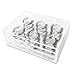 Golden Empire False Eyelash Organizer Box New Clear Acrylic 18 Pairs Set of 3 Layers (1 Box) GICCA Durable Makeup Box Women Gift for Her for her