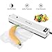 Vacuum Sealer, Ymiko Vacuum Sealer Machine for Food With Portable Compact Vacuum Sealing System for Vacuum and Seal/Seal, Sous Vide Cooking Mufti-function With 20 Bags, Black & White