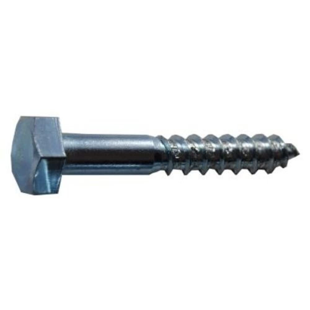 Merriway BH02705 (10 Pcs) Coach Screw, M6 x 75 mm (1/4 Inch x 3 Inch), Zinc Plated - Pack of 10 Pieces