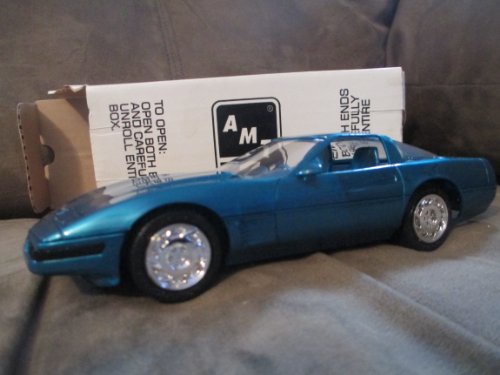 #6620EO Ertl/AMT 1996 Corvette Coupe, Bright Aqua Metallic 1/25 Plastic Promo,Fully Assembled