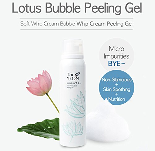 Korean Skin Care - The YEON Lotus Roots 365 Silky Skin Bubble Peeling Gel (100 ml/Net wt. 3.38 oz)