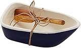 Mud Pie 4854000N Navy Row Boat Dip Cup Set, Blue