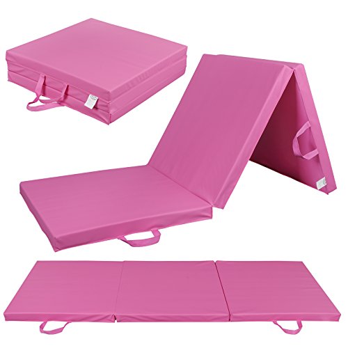 image for ZENY Tri-Fold 6'x2'x2'' Folding Exercise Gymnastics Gym Aerobics Mats 