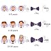 Boys Burgundy Bow Tie Teens Gabardine Fabric Material for Kids Maroon Bowtie, Toddler Bow ties Formal Pre-Tied Tuxedo Clip on Shape Infant Handmade Bow ties for Any Ages (Medium, Dark Red)