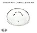 Gotham Steel Clear Tempered Glass Vented Lid - Prevents Pots and Pans from Messy Spillovers (12.5-inch Lid)