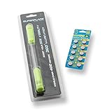 PlayOn! Bundled Superflare Green LED Bike/Bicycle Safety/Warning Stick Light + 10 Pack of AG 13 Batteries. Child/Adult Night Safety Stick/Flare Light with High Brilliant Illuminated Visibility