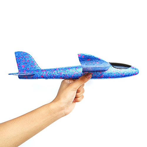 Weoxpr 2 Pack Soft Foam Airplane, Manual Throwing Inertial Plane Model for Outdoor Sports Toy ï¼† Kids Toys Gift