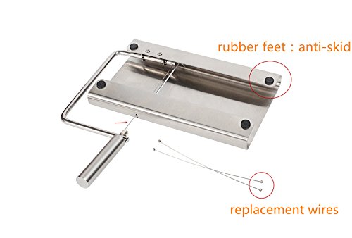 Cheesse slicer- iNeibo Cheese Cutter with Cutting Board and Cutting Wires for Cheese, Butter, Meat,Fruits, Vegetables, Chocolate, Nuts, Gingers, Cake