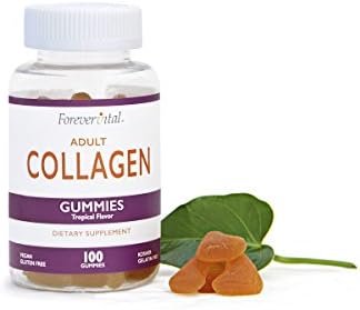 Collagen Gummies, Improve Skin Firmness, Strengthen Nail, Hair, Joint Mobility, Gluten Free, Vegan, Kosher, Halal, Count 100