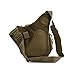Klau Outdoor Sport Military Women and Men's Multi-functional Tactical Messenger Shoulder Bag with Patch for Hunting Hiking Camping Cycling Black