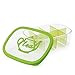 Snips, Green Tea Bag Airtight Storage Box with Removable Dividers, 11.22