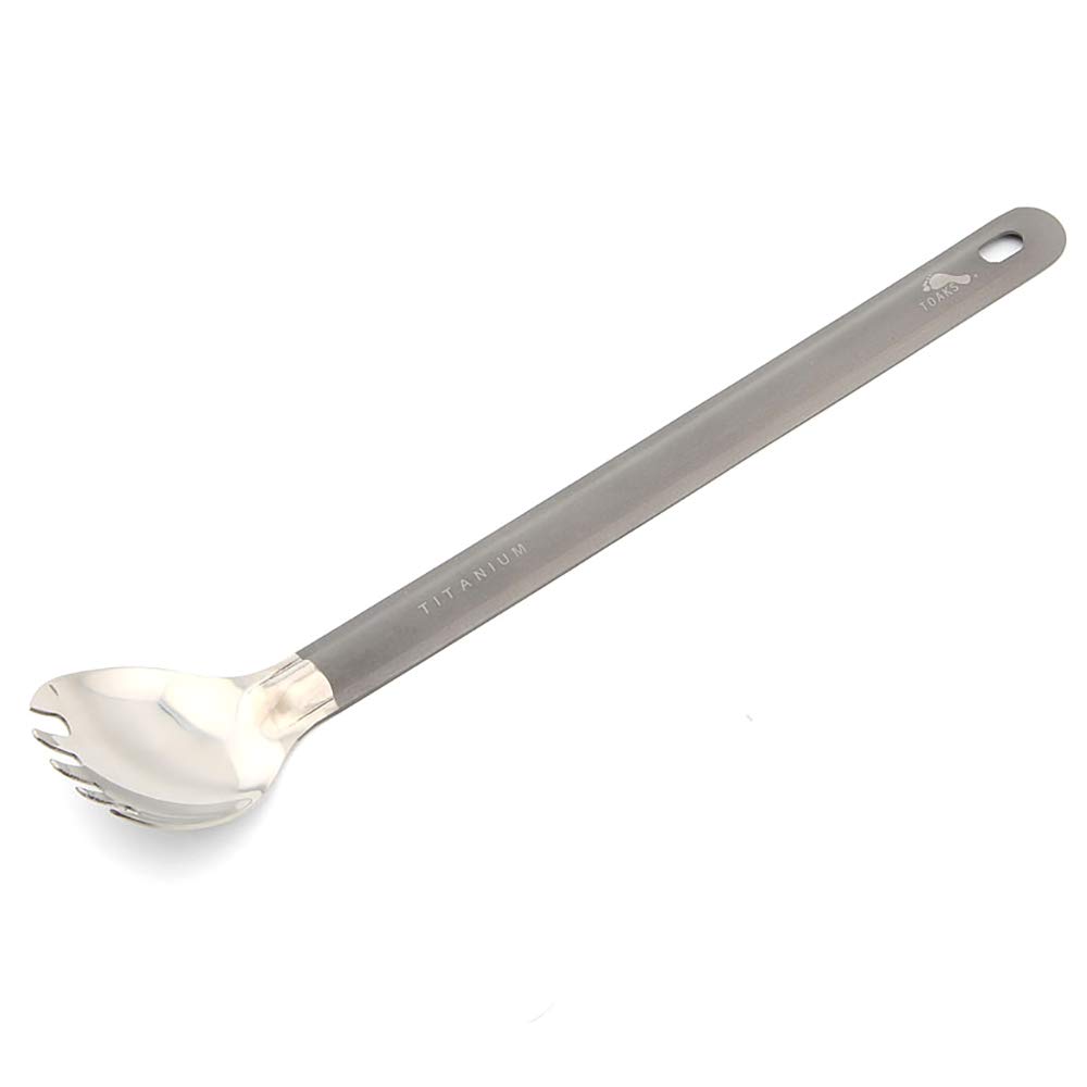 TOAKS Ultralight Titanium Tableware Outdoor Flatware Cutlery Fork and Spoon