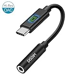 Pixel 2 USB-C to 3.5mm Headphone Audio Adapter Cable, DISDIM Type C Aux Microphone Stereo Cord for Google Pixel 2/Pixel 2 XL, HTC, Motorola Moto Z, Essential PH-1, LG and Other USB C Devices-Black