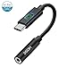 Pixel 2 USB-C to 3.5mm Headphone Audio Adapter Cable, DISDIM Type C Aux Microphone Stereo Cord for Google Pixel 2/Pixel 2 XL, HTC, Motorola Moto Z, Essential PH-1, LG and Other USB C Devices-Black