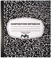 Marbled Composition Book - Wide Rule Hard Cover and Back 100 Sheets 200 Pages (1)