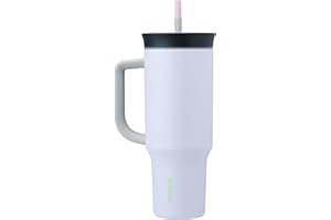 Owala Stainless Steel Triple Layer Insulated Travel Tumbler with Spill Resistant Lid, Straw, and Carry Handle, BPA Free, 40 o