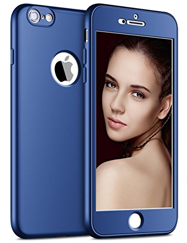 iPhone 6s Case, Aemotoy iPhone 6 Case Full Body Coverage Protection Bumper Anti-Scratch Defender Slim Fit Phone Case Protective Cellphone Cover for iPhone 6 /6s 4.7 Inch- Sapphire