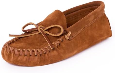 Amazon.com | Minnetonka Women's Kilty Suede Hardsole Moccasin