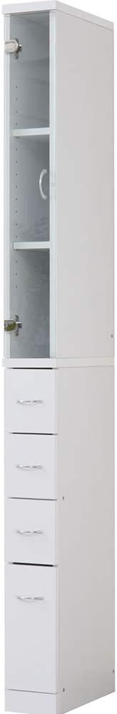 Amazon Co Jp ワイエムワールド すき間収納 食器棚 ドルフィン 幅15cm ホワイト 00 054 ホーム キッチン